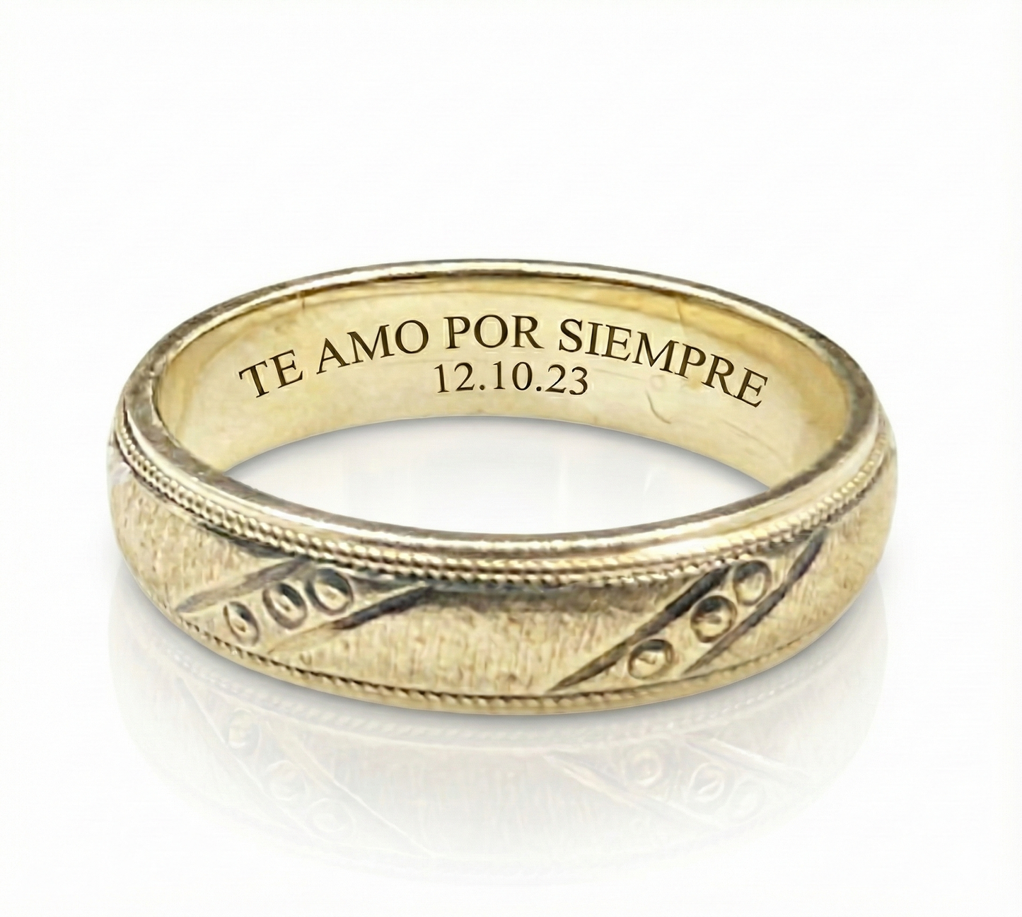 Argolla de matrimonio plana