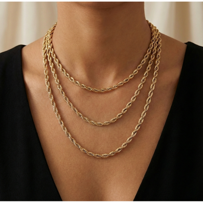 Cadena Tejido Soga o Cuerda