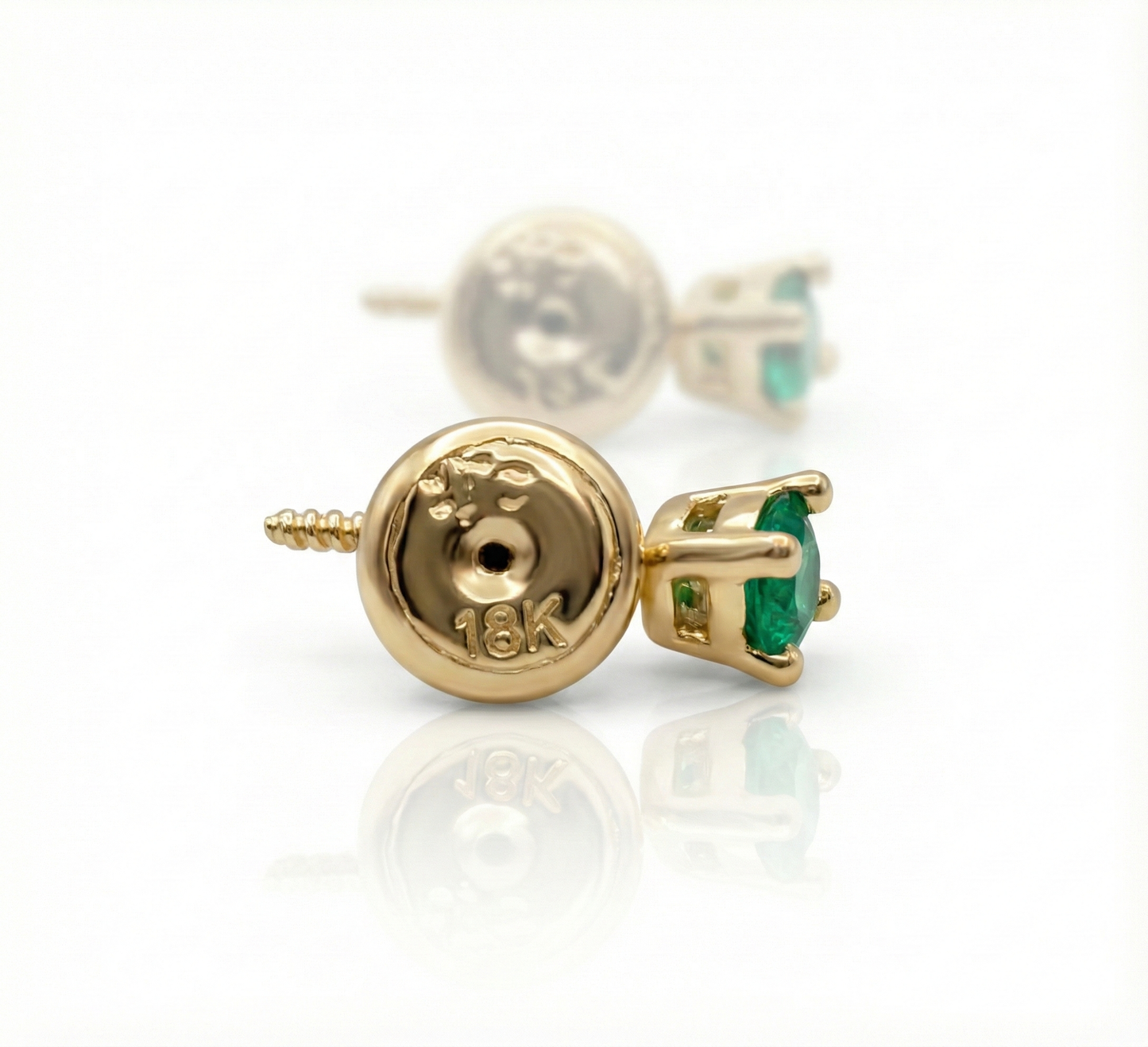 Topos redondos de esmeralda 3mm